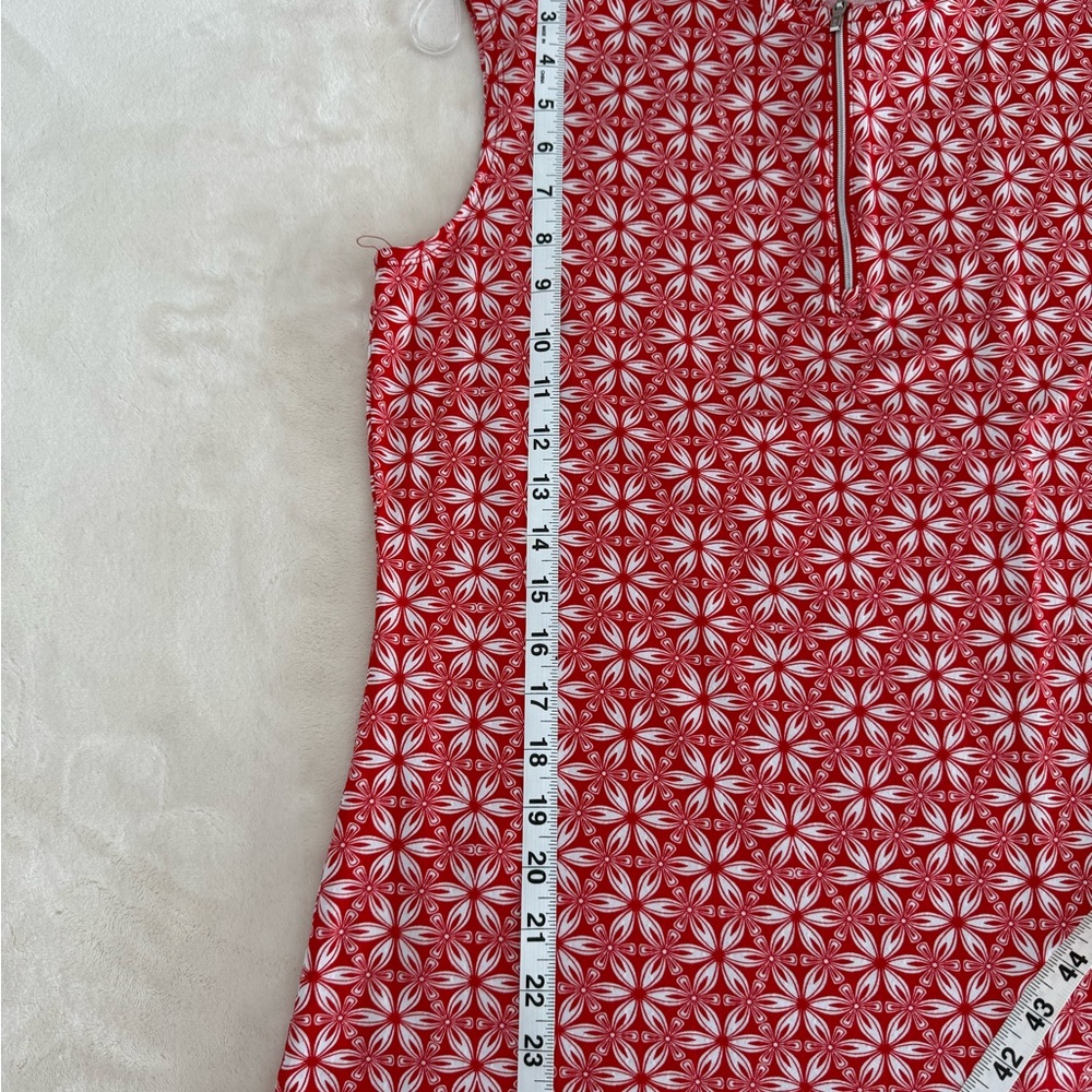 Women's Red Patterned Top - Picture 6 of 7